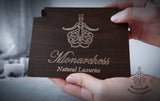 Elegant Wooden Gift Box. Contains one piece of natural soap, one bottle of pure argan oil 60ml, and a lip balm. Monarchess Natural Luxuries skin care products. Monarchess, Amman, Jordan