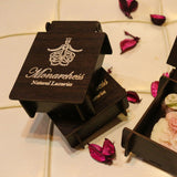 Elegant Wooden Gift Box. Contains one piece of natural soap and a lip balm. Monarchess Natural Luxuries skincare products. monarchess, Amman, Jordan