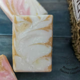 Herbal Gold Soap. Moisturizing natural soap with shea butter and saffron. Monarchess Natural Luxuries skin care products. Monarchess, Amman, Jordan