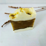 Perfect Matcha Soap. Moisturizing natural soap with shea butter and matcha tea powder. Monarchess Natural Luxuries skin care products. Monarchess, Amman, Jordan