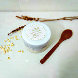 Oat to Scrub. Natural moisturizing scrub with shea butter, coconut oil, and oats. 100 ml. Monarchess Natural Luxuries skin care products. monarchess, Amman, Jordan