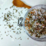 Take me to Everest natural bath salts with shea butter, rose oil, Dead Sea salts, Himalayan salts, and dried roses. 350 ml. Monarchess Natural Luxuries skincare products. monarchess, Amman, Jordan