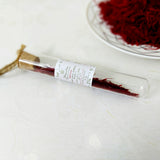 Red Gold. Pure Iranian grade A saffron. 0.5g. Monarchess Natural Luxuries skin care products. Monarchess, Amman, Jordan