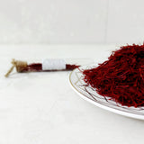 Red Gold. Pure Iranian grade A saffron. 0.5g. Monarchess Natural Luxuries skin care products. Monarchess, Amman, Jordan