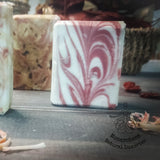 Cranberry on Top Soap. Moisturizing natural soap with shea butter and cranberries. Monarchess Natural Luxuries skincare products. Monarchess, Amman, Jordan