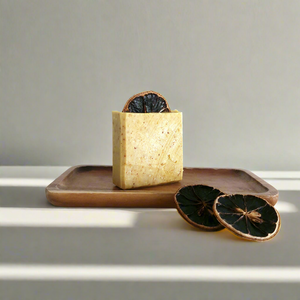 Zesty Fresh soap. Natural cold processed soap with shea butter, and lemon essential oil. Monarchess Natural Luxuries skin care products. Monarchess, Amman, Irbid, Jordan