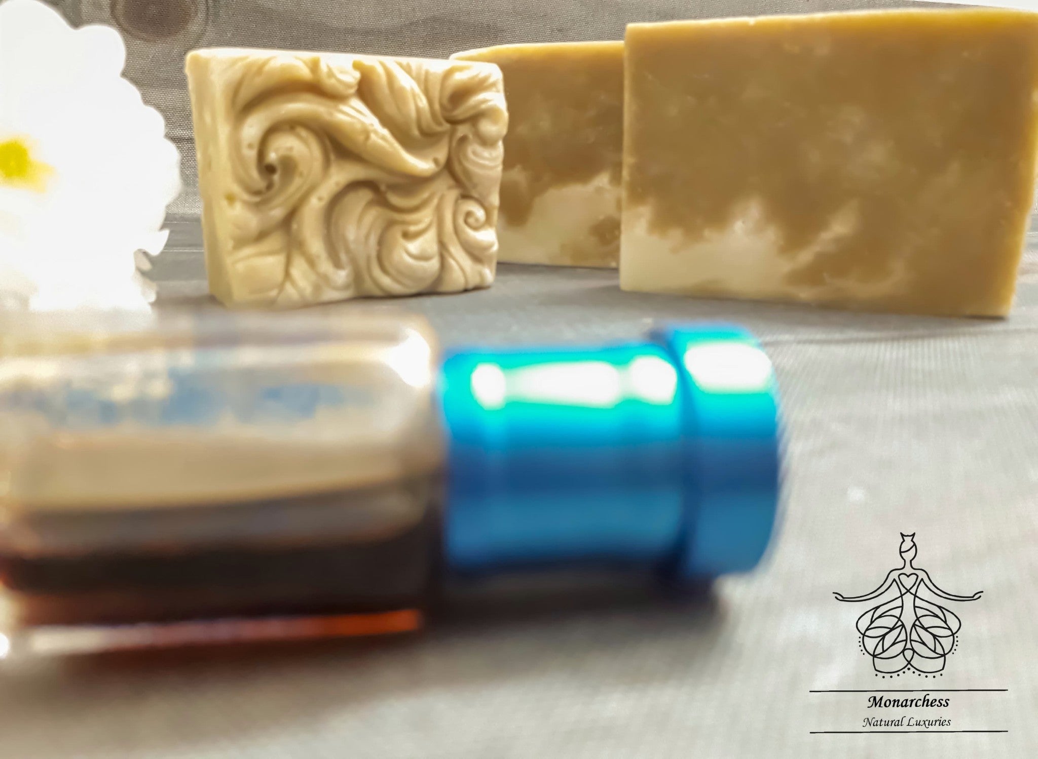 Scent of East Soap. Moisturizing natural soap with shea butter and black musk. Monarchess Natural Luxuries skincare products. monarchess, Amman, Jordan