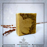 Bee Lavish Soap. Moisturizing natural soap with shea butter, honey, and propolis. Monarchess Natural Luxuries skincare products. Monarchess, Amman, Jordan