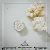 Rosy Lips Lip Balm. Moisturizing lip balm with shea butter and rose oil. Heart shaped container, 5 ml. Monarchess Natural Luxuries skincare products. monarchess, Amman, Jordan