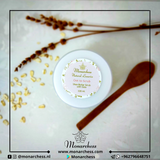 Oat to Scrub. Natural moisturizing scrub with shea butter, coconut oil, and oats. 100 ml. Monarchess Natural Luxuries skin care products. monarchess, Amman, Jordan